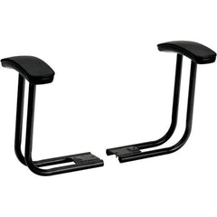 Hon - Black Adjustable T-Pad Arms - For HON ComforTask Series Swivel Task Chairs - All Tool & Supply