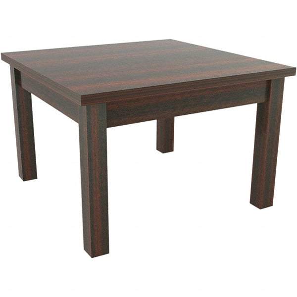 ALERA - 20" Long x 23.63" Wide x 20.38" High Stationary Reception Table - 1" Thick, Mahogany (Color), Wood Grain Laminate - All Tool & Supply