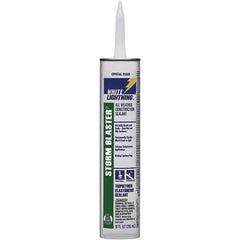 White Lightning - 10 oz Tube Clear Tetrachloroethylene Caulk - -40 to 180°F Operating Temp, 120 min Tack Free Dry Time, 96 hr Full Cure Time - All Tool & Supply