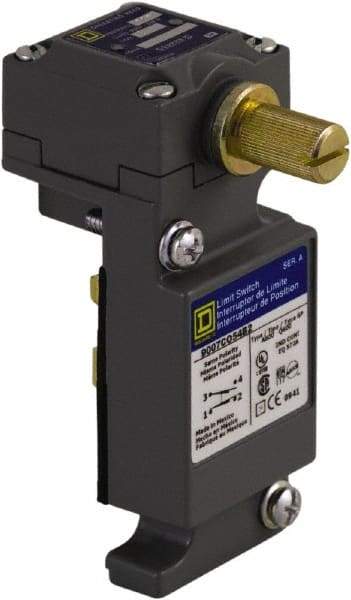 Square D - SPDT, NC/NO, 600 Volt, Screw Terminal, Rotary Head Actuator, General Purpose Limit Switch - All Tool & Supply