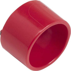 Schneider Electric - Extended Mushroom Head Pushbutton Switch Guard - Red, Round Button, Nonilluminated - All Tool & Supply