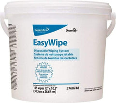 Diversey - Pre-Moistened General Purpose Wipes - Refill, 24-7/8" x 8-5/8" Sheet Size, White - All Tool & Supply