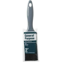 Rubberset - 2" Flat Synthetic Trim Brush - Plastic Beavertail Handle - All Tool & Supply