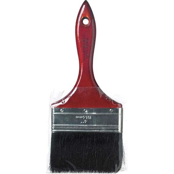 Rubberset - 4" Flat Hog Chip Brush - Wood Beavertail Handle - All Tool & Supply