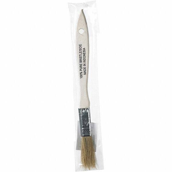 Rubberset - 1/2" Flat Hog Chip Brush - Wood Beavertail Handle - All Tool & Supply