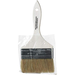 Rubberset - 4" Flat Hog Chip Brush - Wood Beavertail Handle - All Tool & Supply