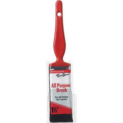 Rubberset - 1-1/2" Flat Synthetic Trim Brush - Plastic Thin Kaiser Handle - All Tool & Supply