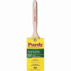 Purdy - 3" Flat Synthetic Trim Brush - Wood Fluted Handle - All Tool & Supply