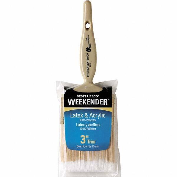 Bestt-Liebco - 3" Flat Synthetic Trim Brush - Wood Kaiser Handle - All Tool & Supply