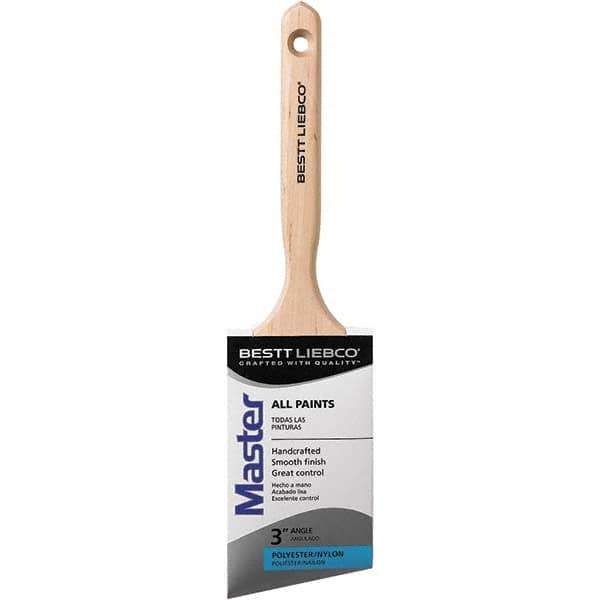 Bestt-Liebco - 3" Flat Nylon/Polyester Trim Brush - Wood Beavertail Handle - All Tool & Supply