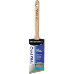 Bestt-Liebco - 2-1/2" Angled Nylon/Polyester Sash Brush - Wood Long Sash Handle - All Tool & Supply