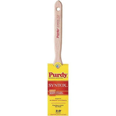 Purdy - 2" Flat Synthetic Trim Brush - 3-7/8" Bristle Length, 2-11/16" Wood Flat Handle - All Tool & Supply