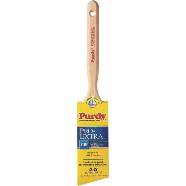 Purdy - 2" Angled Synthetic Sash Brush - 2-15/16" Bristle Length, 2-15/16" Wood Fluted Handle - All Tool & Supply