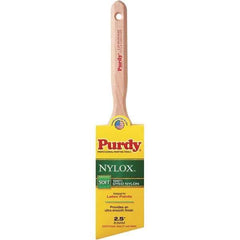 Purdy - 2-1/2" Angled Synthetic Trim Brush - 2-15/16" Bristle Length, 2-15/16" Wood Fluted Handle - All Tool & Supply