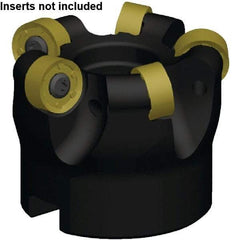 Kennametal - 34mm Cut Diam, 3.96mm Max Depth, 22mm Arbor Hole, 4 Inserts, RNGJ1605M0____ Insert Style, Indexable Copy Face Mill - RODEKA 16 Cutter Style, 26,700 Max RPM, 50mm High, Through Coolant, Series Rodeka - All Tool & Supply