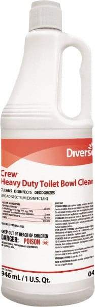 Diversey - 32 oz Squeeze Bottle Liquid Toilet Bowl Cleaner - Mint Scent, Nonacidic, Toilets - All Tool & Supply