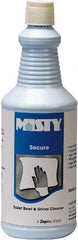 Misty - 32 oz Bottle Liquid Toilet Bowl Cleaner - Mint Scent, Disinfectant, Nonacidic, Toilets - All Tool & Supply