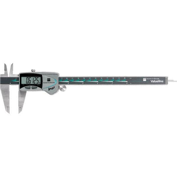 TESA Brown & Sharpe - 0 to 200mm Range, 0.01mm Resolution, IP67 Electronic Caliper - All Tool & Supply