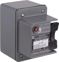 Square D - 2 Poles, 16 Amp, NEMA, Enclosed Toggle Manual Motor Starter - 1 hp at 115 VAC, 1 hp at 230 VAC, 1 hp at 277 VAC, 3/4 hp at 115 VDC & 3/4 hp at 230 VDC, CE, CSA, NEMA 4 & UL Listed - All Tool & Supply