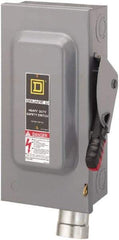 Square D - 60 Amp, 600 VAC, 3 Pole Fused Safety Switch - NEMA 1, 50 hp at 600 VAC (Triple Phase) - All Tool & Supply