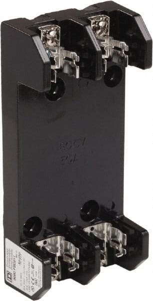 Square D - 2 Pole, 600 Volt, 30 Amp, Surface Mount Fuse Holder - Compatible with H Class Fuse - All Tool & Supply