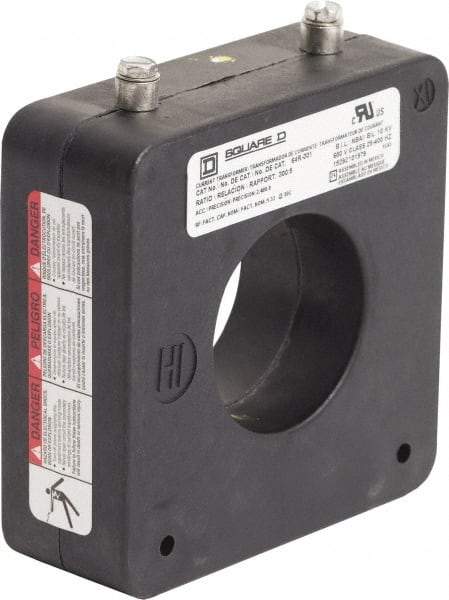 Square D - 300 Amp AC Input, 5 Amp AC Output, Panel Meter Donut Current Transformer - Screw Terminal - All Tool & Supply