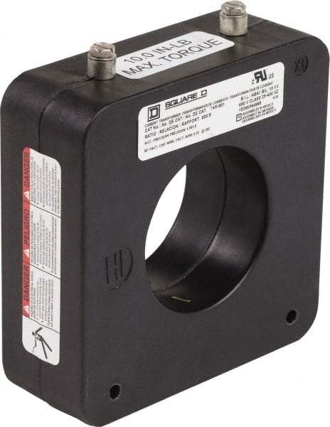 Square D - 800 Amp AC Input, 5 Amp AC Output, Panel Meter Donut Current Transformer - Screw Terminal - All Tool & Supply