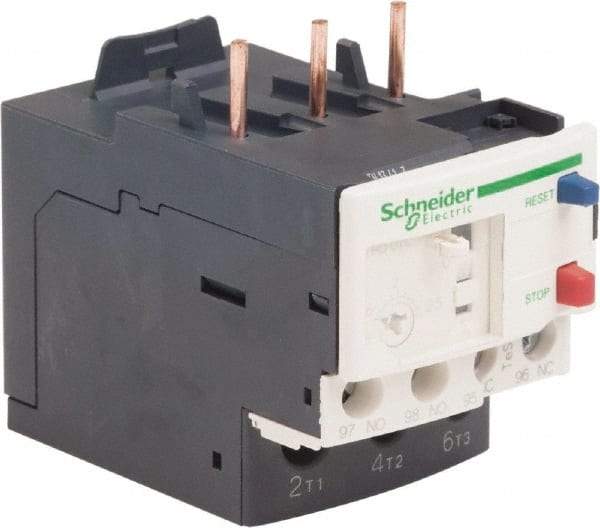 Schneider Electric - 3 Pole, NEMA Size 00-1, 1.6 to 2.5 Amp, 690 VAC, Thermal NEMA Overload Relay - Trip Class 20, For Use with LC1D09, LC1D12, LC1D18, LC1D25, LC1D32 and LC1D38 - All Tool & Supply