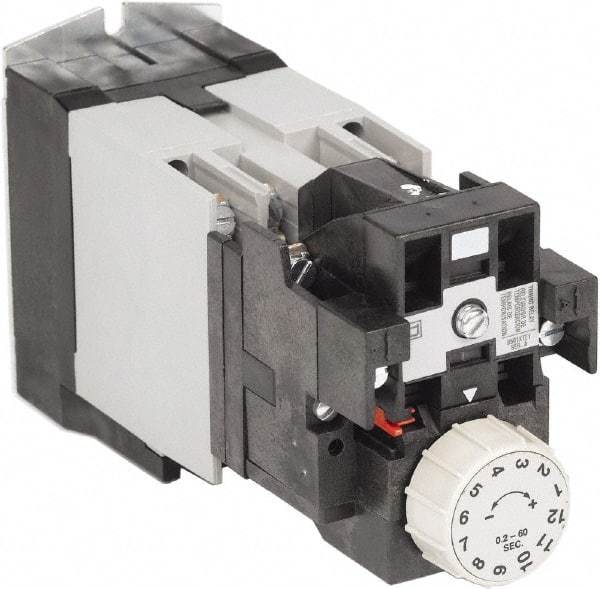 Square D - Time Delay Relay - 5 & 10 Contact Amp, 110 VAC at 50 Hz & 120 VAC at 60 Hz - All Tool & Supply