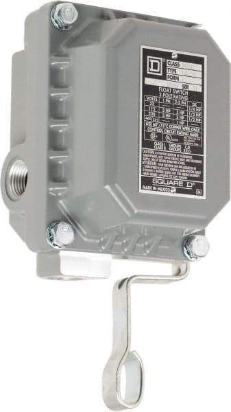 Square D - 7 and 9 NEMA Rated, DPST, Float Switch Pressure and Level Switch - 575 VAC, Line-Load-Load-Line Terminal - All Tool & Supply