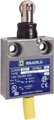 Square D - SPDT, NC/NO, 240 VAC, Prewired Terminal, Roller Plunger Actuator, General Purpose Limit Switch - 1, 2, 4, 6, 6P NEMA Rating, IP67 IPR Rating, 80 Ounce Operating Force - All Tool & Supply