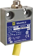 Square D - SPDT, NC/NO, Prewired Terminal, Plunger Actuator, General Purpose Limit Switch - 1, 2, 4, 6, 6P NEMA Rating, IP67 IPR Rating, 80 Ounce Operating Force - All Tool & Supply