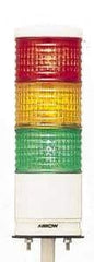 Schneider Electric - LED Lamp, Green, Orange, Red, Flashing and Steady, Preassembled Stackable Tower Light Module Unit - 24 VDC, 300 Milliamp, IP54 Ingress Rating, Base Mount - All Tool & Supply