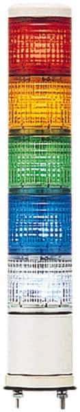 Schneider Electric - LED Lamp, Blue, Clear, Green, Orange, Red, Steady, Preassembled Stackable Tower Light Module Unit - 24 VAC/VDC, 125 Milliamp, IP54 Ingress Rating, Base Mount - All Tool & Supply