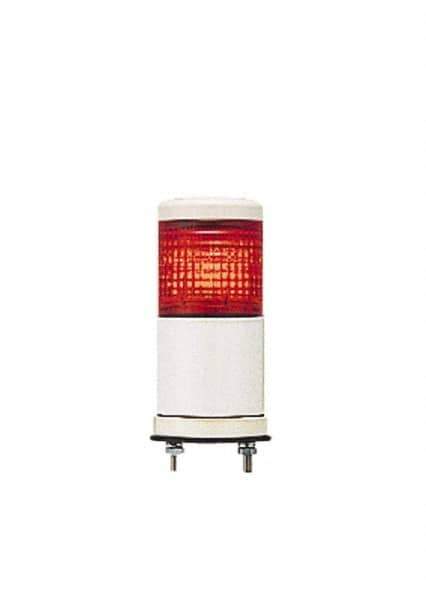 Schneider Electric - Red LED Flashing & Steady Stackable Tower Light with Buzzer - 70 to 85 dB, Base Mount, IP54, 24V, 14 to 122°F - All Tool & Supply