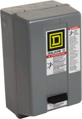 Square D - 110 Coil VAC at 50 Hz, 120 Coil VAC at 60 Hz, 27 Amp, NEMA Size 1, Nonreversible Enclosed Enclosure NEMA Motor Starter - 2 hp at 1 Phase, 1 Enclosure Rating - All Tool & Supply