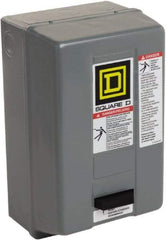 Square D - 110 Coil VAC at 50 Hz, 120 Coil VAC at 60 Hz, 9 Amp, Nonreversible Enclosed Enclosure NEMA Motor Starter - 1/3 hp at 1 Phase, 1 Enclosure Rating - All Tool & Supply