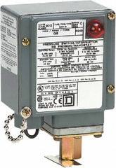 Square D - 4, 13 and 4X NEMA Rated, SPDT, 1.5 to 75 psi, Electromechanical Pressure and Level Switch - Fixed Pressure, 120 VAC at 6 Amp, 125 VDC at 0.22 Amp, 240 VAC at 3 Amp, 250 VDC at 0.27 Amp, 1/4 Inch Connector, Screw Terminal, For Use with 9012G - All Tool & Supply