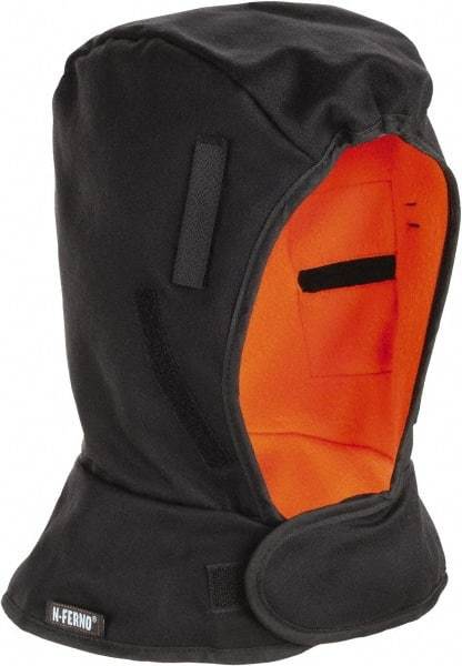 Ergodyne - Black, Underneath Hard Hat Winter Liner - Shoulder Length, 2 Layer - All Tool & Supply