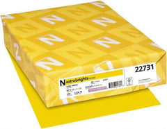 Neenah Paper - 8-1/2" x 11" Solar Yellow Colored Copy Paper - Use with Inkjet Printers, Laser Printers, Copiers - All Tool & Supply