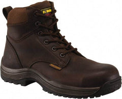 Dr. Martens - Men's Size 7 Medium Width Composite Work Boot - Brown, Leather Upper, Rubber Outsole, 7" High, Dielectric, Hot Weather, Non-Slip - All Tool & Supply