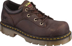 Dr. Martens - Unisex Size 7 Medium Width Steel Work Shoe - Brown, Leather Upper, PVC Outsole, 5" High, Hot Weather, Non-Slip, Electrostatic Dissipative (ESD) - All Tool & Supply