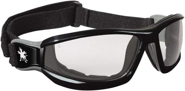 MCR Safety - Size Universal, Clear Polycarbonate Anti-Fog & Scratch Resistant Lens, Hybrid Safety Glasses/Goggles - Direct Vent, Black Thermoplastic Rubber Frame - All Tool & Supply