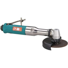 Dynabrade - 4" Wheel Diam, 13,500 RPM, Pneumatic Cutoff & Cutoff-Grinder Tool - Right Angle Handle, 1/4 NPT Inlet - All Tool & Supply