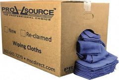 PRO-SOURCE - Virgin Cotton Huck Rag - Lint-Free, Blue, 5 to 7 Pieces per Lb, 16 x 25", Comes in Box - All Tool & Supply