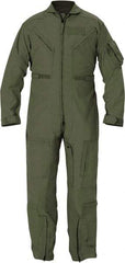 PROPPER - Size 46 Short, Green, Zipper Front, Flame Resistant Coveralls - Nomex, Open Wrists and Ankles, 6 Pockets - All Tool & Supply