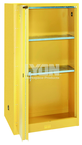 Storage Cabinet - #5461 - 32 x 32 x 65" - 60 Gallon - w/2 shelves, bi-fold self-closing door - Yellow Only - All Tool & Supply