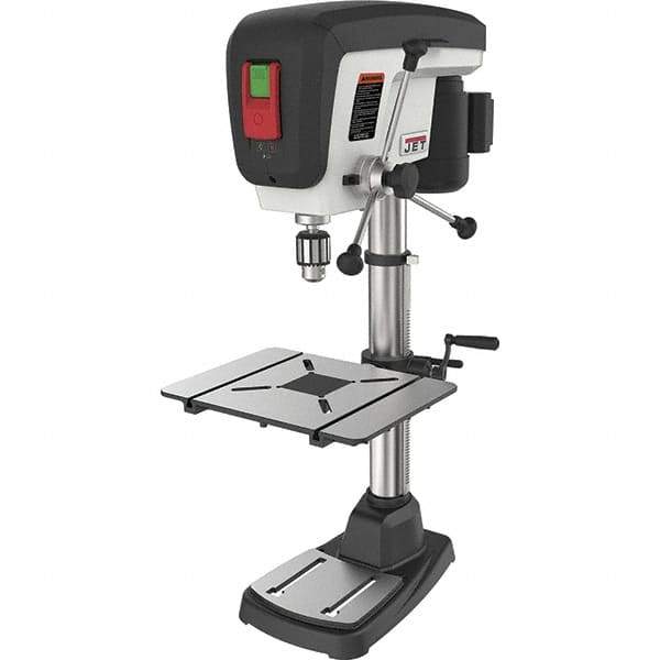 Jet - 15" Swing, Step Pulley Drill Press (Woodworking) - 16 Speed, 3/4 hp, Single Phase - All Tool & Supply