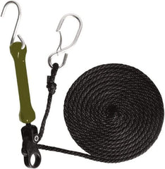 The Perfect Bungee - Light Duty Tie Down with Triangulated Galvanized S Hook - 144" OAL, Camo Green - All Tool & Supply