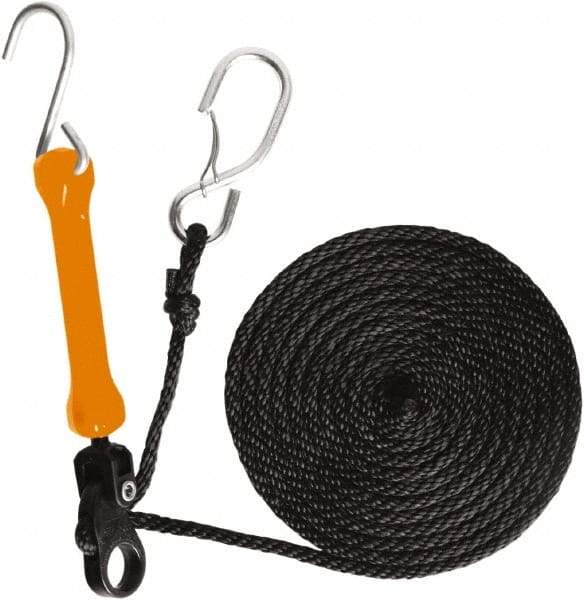 The Perfect Bungee - Light Duty Tie Down with Triangulated Galvanized S Hook - 144" OAL, Safety Orange - All Tool & Supply